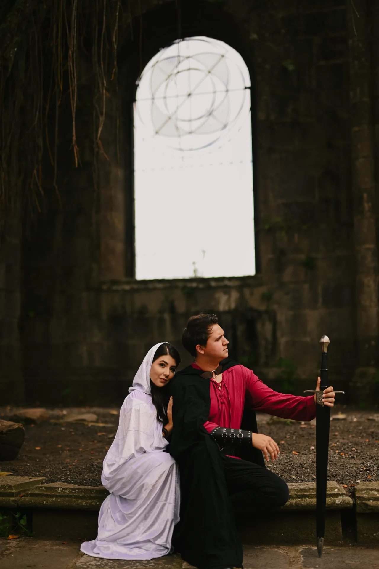 Sofi y Giorgio en su sesión de pareja